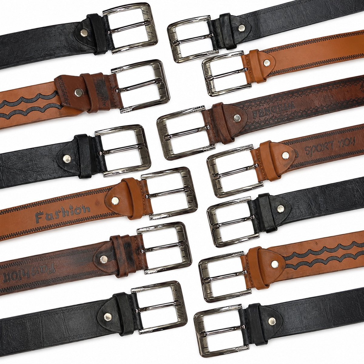 Correa Caballero Clasica Colores Surtidos con Relieve