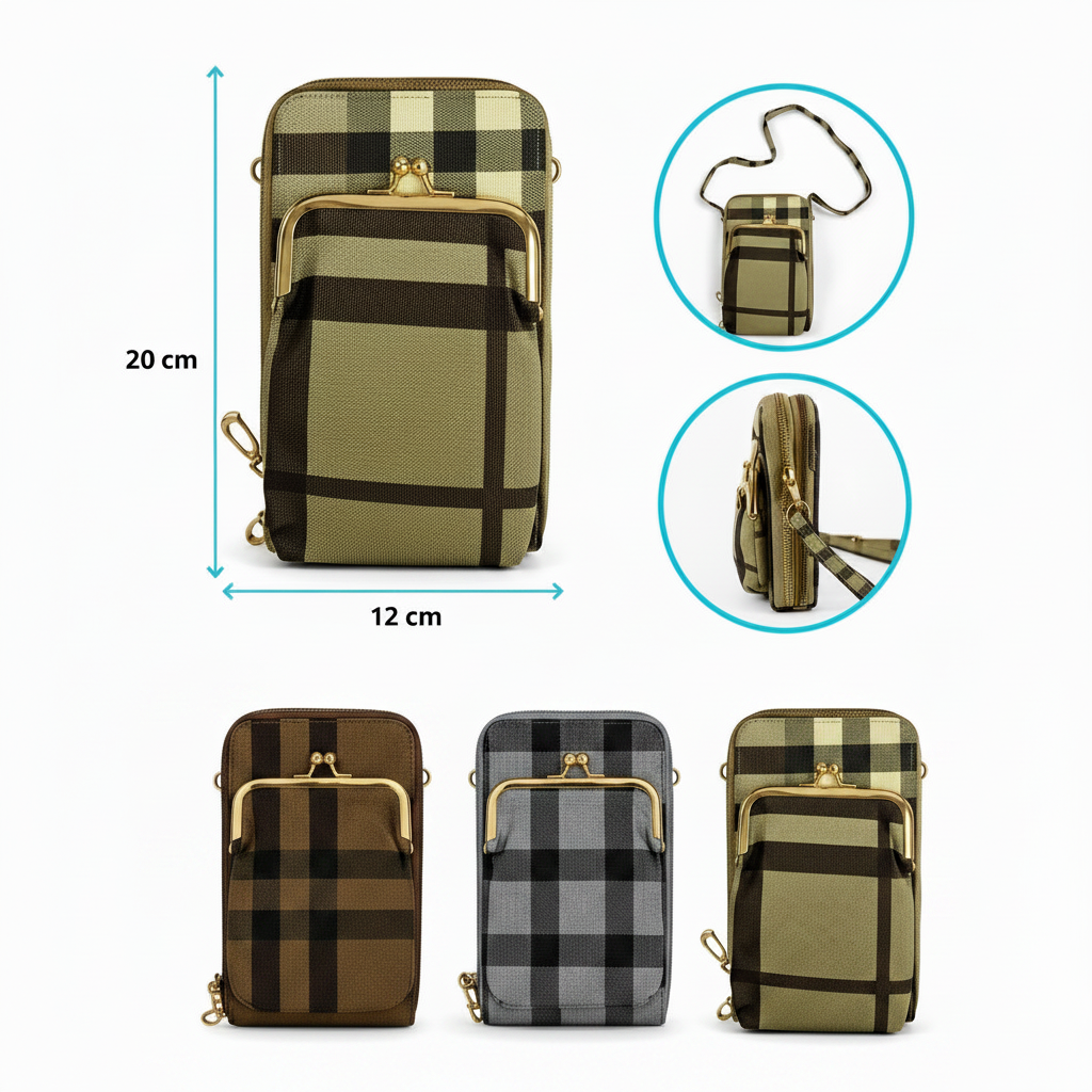 Bolso Dama + Monedero Boquilla Metalica - Ref. YW3120