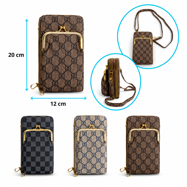 Bolso Dama + Monedero Boquilla Metalica - Ref. YW3119